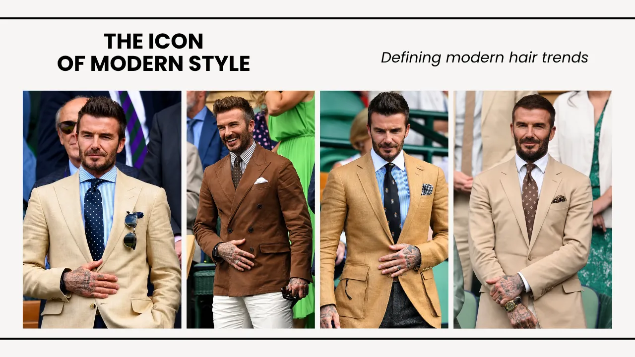 David Beckham Modern Style Icon David Beckham iconic modern hairstyles and signature fashion style