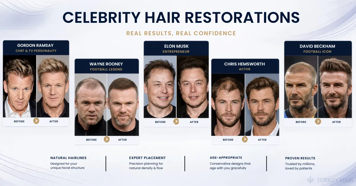Gordon Ramsay celebrity hair restoration example