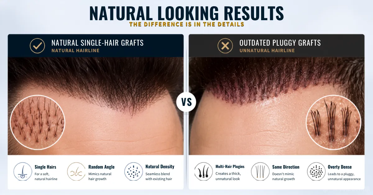 Gordon Ramsay natural looking hair transplant results