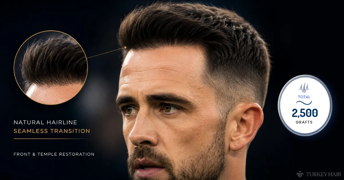 Danny Ings hair transplant, Danny Ings hairline analysis, footballer hair transplant, Danny Ings before after, hair restoration results, hairline transformation
