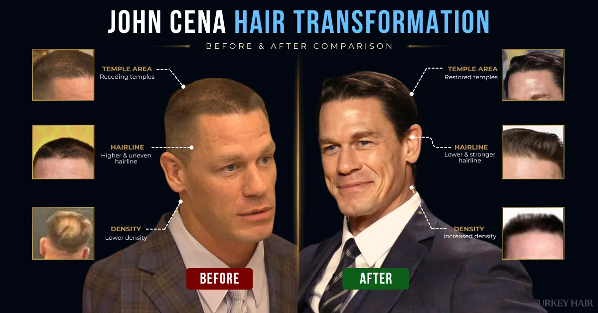 John Cena Hair Transplant: Confirmed Timeline, Before & After Photos, Crown Analysis